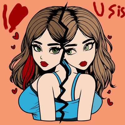 realistic girl split