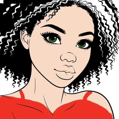 realistic black girl