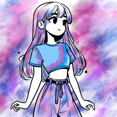 girl in a cute crop top