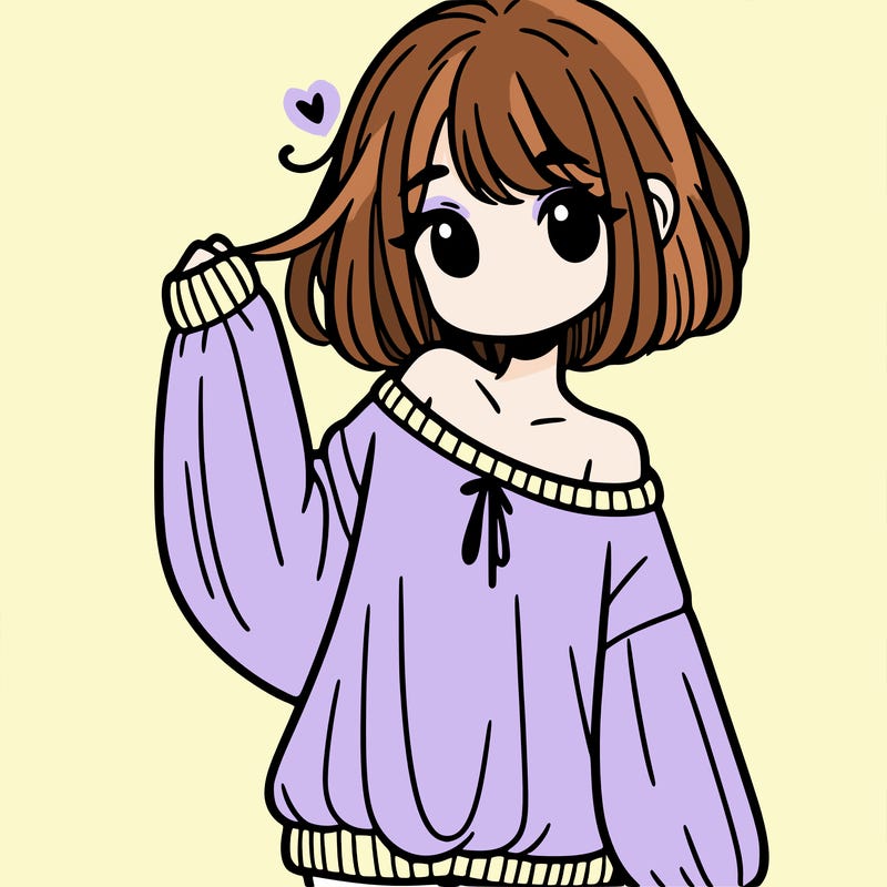 girl in baggy sweater hanging off her shoulder