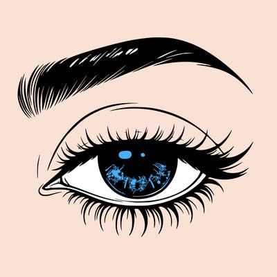 eye closed realistic
