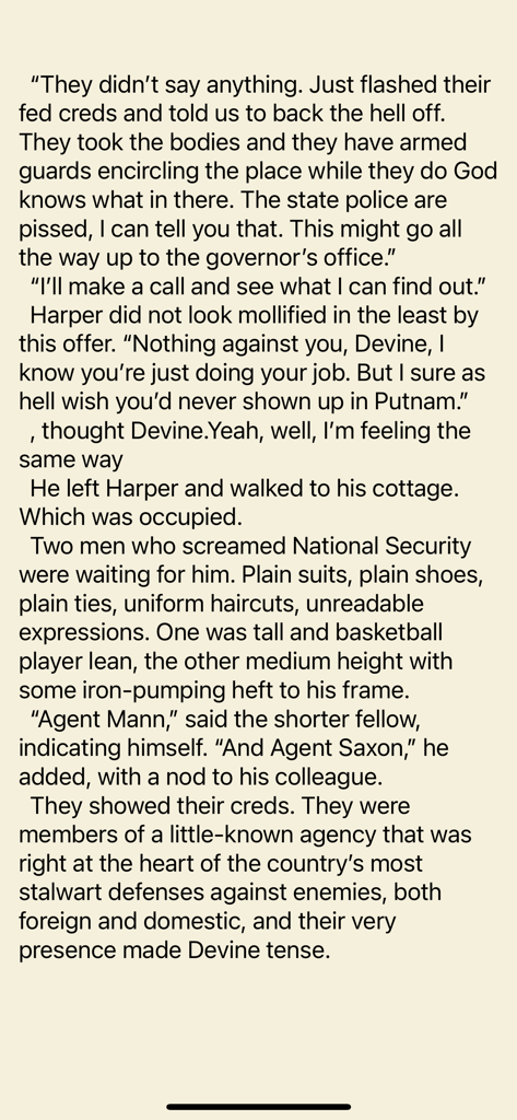 eBookReader: FB2 & EPUB Reader - Interfaz de la app lectora de ebooks móvil mostrando una página de texto en modo sepia.