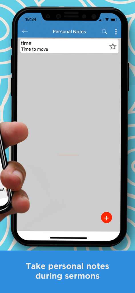 Young Literal Bible -YLT Bible - Interfaz de la aplicación Young Literal Bible para tomar notas personales durante los sermones