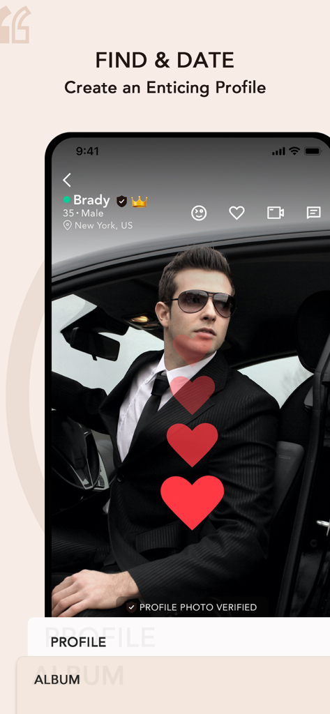 Elite League - Dating Singles - Verified profile of an affluent professional man on the Elite League dating app