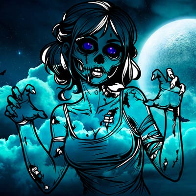 realistic zombie girl