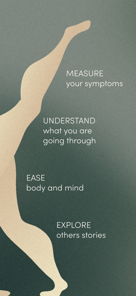 Interface de l'application Resilience Care montrant les fonctionnalités clés comme le suivi des symptômes, le soutien émotionnel et les témoignages de la communauté.