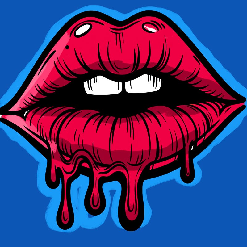 lips that look realistic and drip