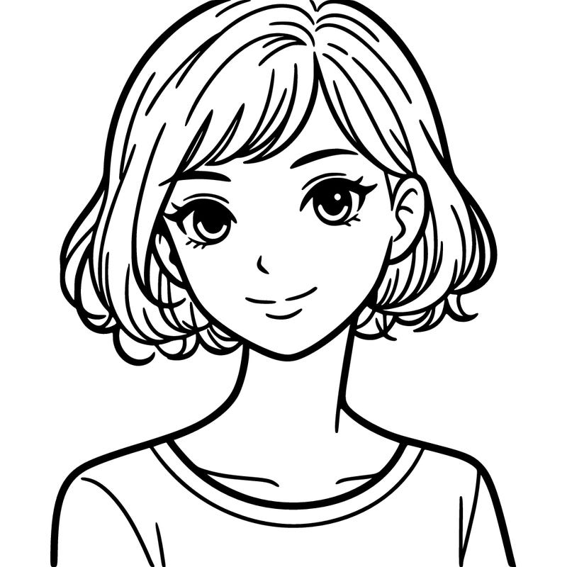 woman with short hair