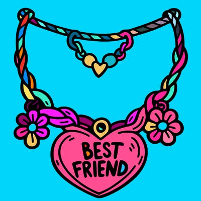 best friend necklace