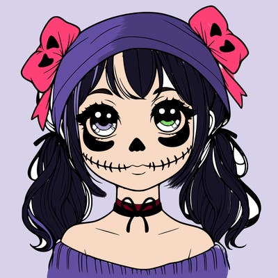 realistic girl halloween