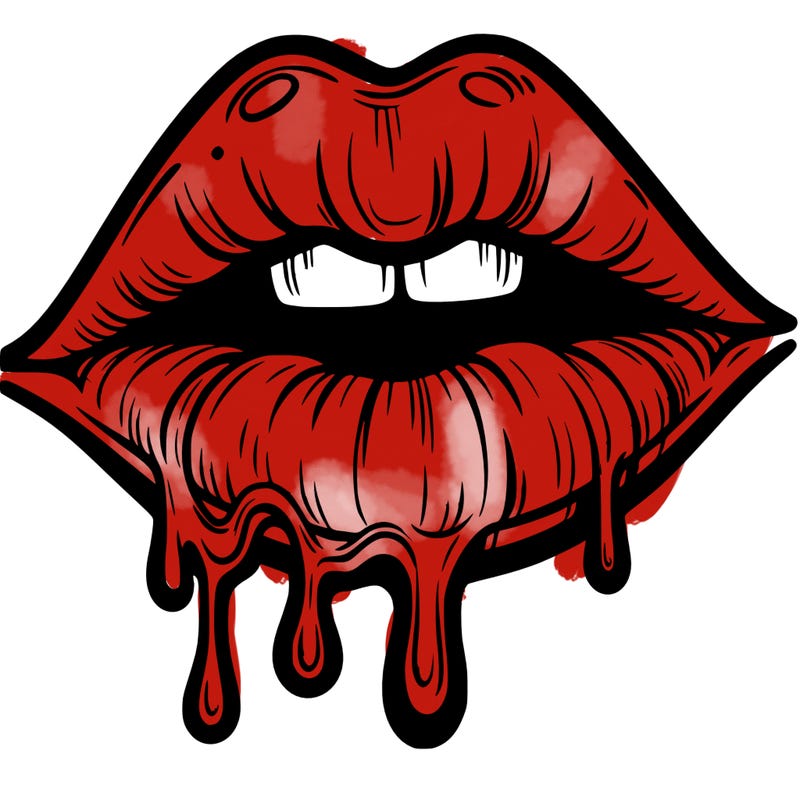 lips that look realistic and drip