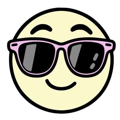 emoji with sunglasses