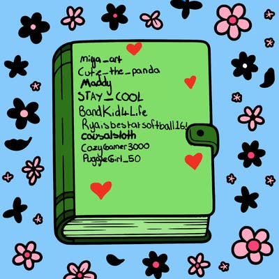 book with empty front cover