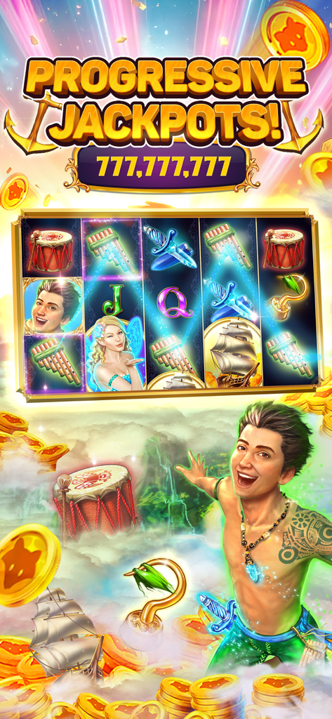 Buffalo Bonus Casino - Buffalo Bonus Casino slot machine screen showing progressive jackpots and thematic symbols