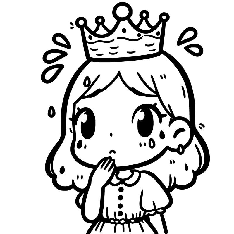girl with water crown