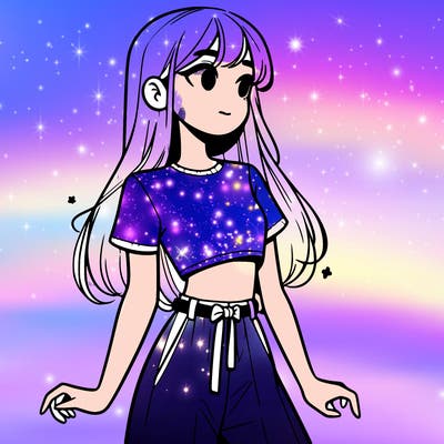 girl in a cute crop top