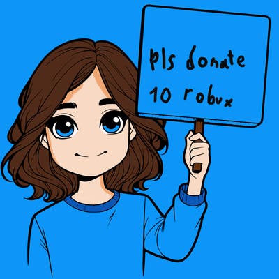 realistic girl holding up a sign