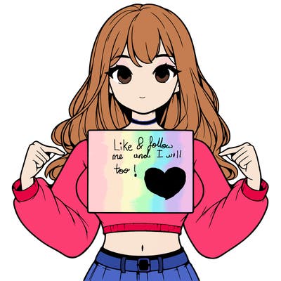 girl holding a blank sign in a long sleeve crop top