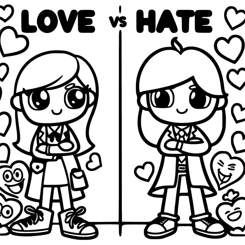 love vs hate