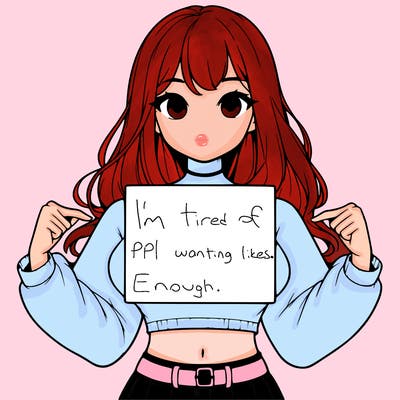 girl holding a blank sign in a long sleeve crop top