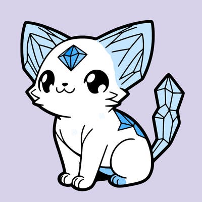 crystal kitten