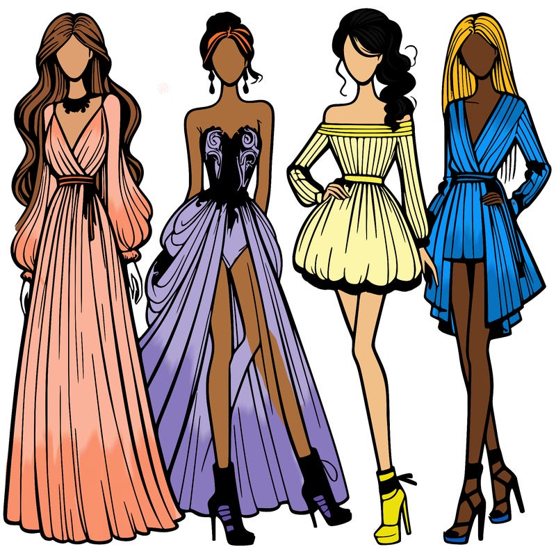 fashion models dresses