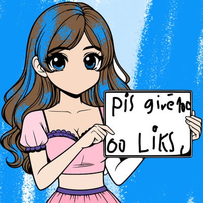 realistic pretty girl holding blank sign