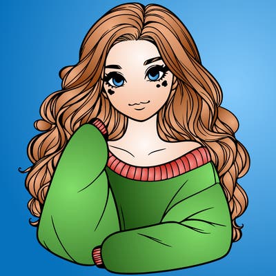 a beautiful girl in a big sweatshirt