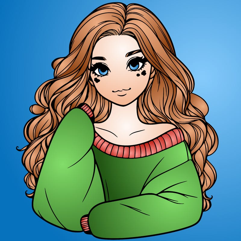 a beautiful girl in a big sweatshirt