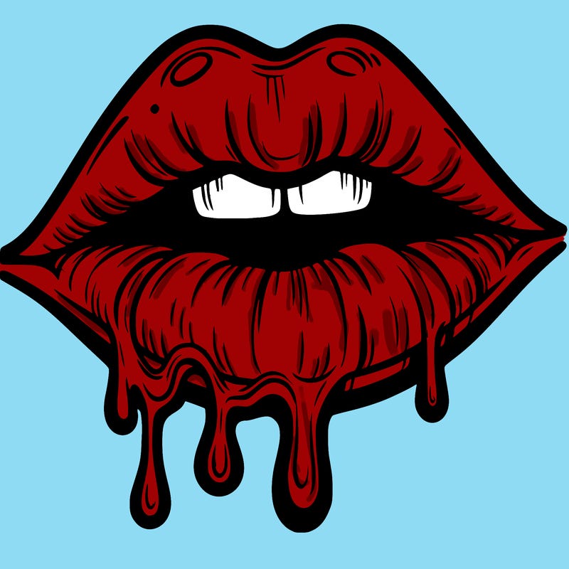 lips that look realistic and drip