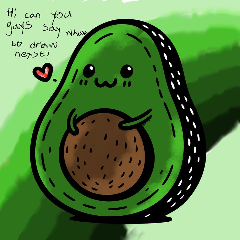an avocado hugging an avocado