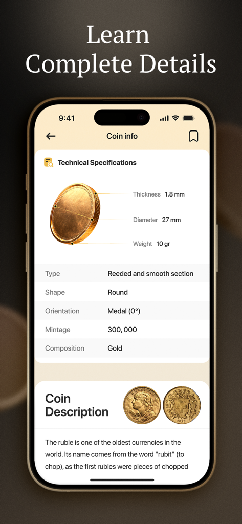 Coin & Value Identifier－Coinly - Reference App | MWM