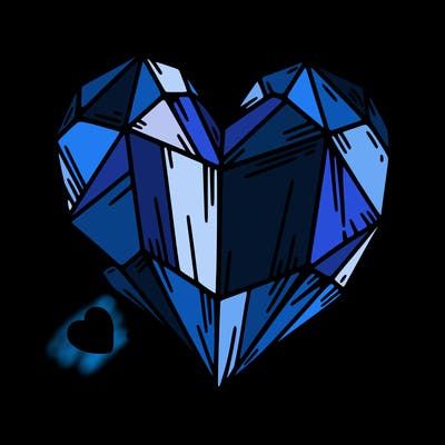 crystal heart