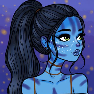 a beautiful and realistic girl with a high pony tail