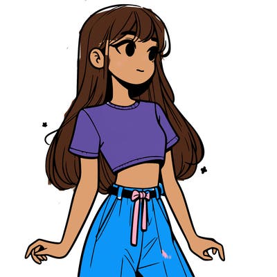 girl in a cute crop top