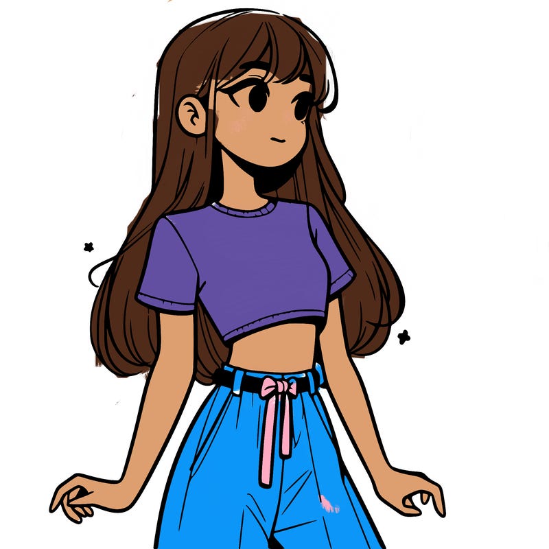 girl in a cute crop top