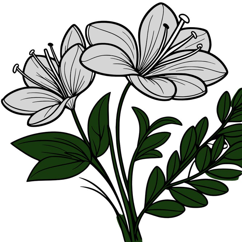 beautiful white flowers with a long stem