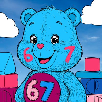 a 67 carebear