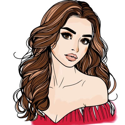 beautiful realistic girl