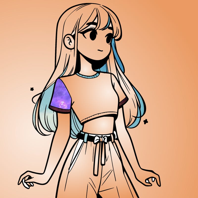 girl in a cute crop top