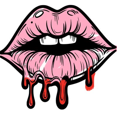 lips that look realistic and drip