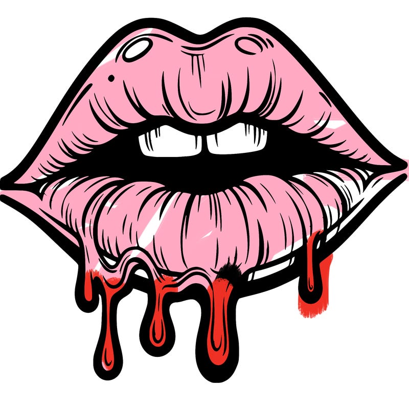 lips that look realistic and drip