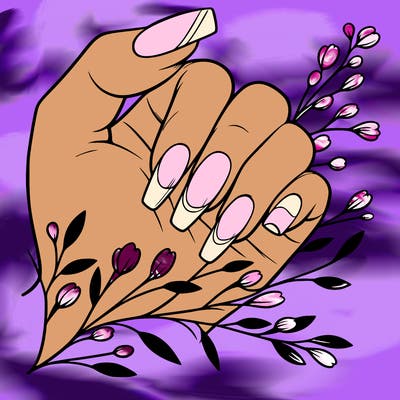 nails with french tip