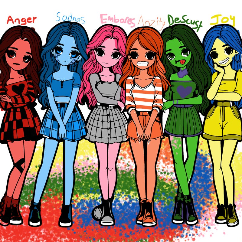 a group of girls realistic