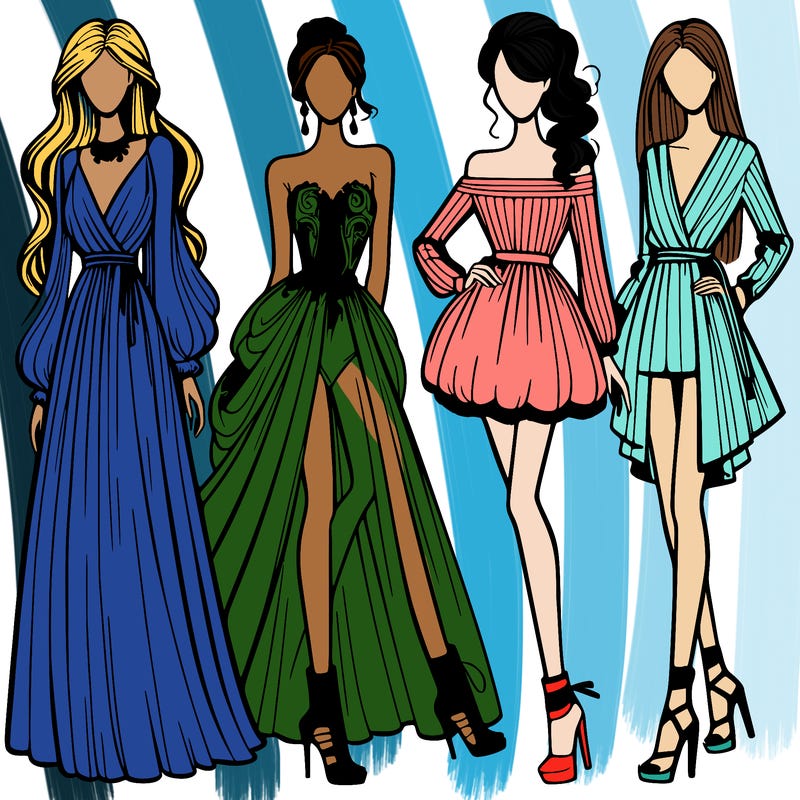 fashion models dresses