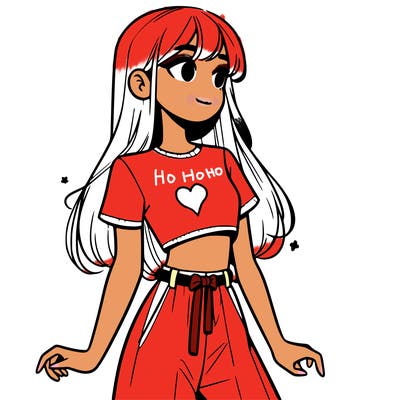 girl in a cute crop top