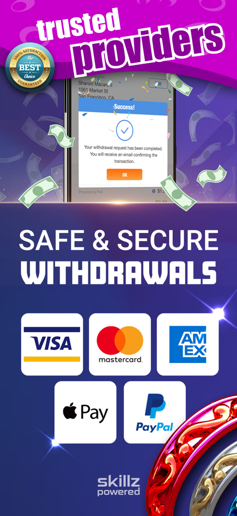 Secure withdrawal options and trusted payment providers for Color Ring Cash Tournament