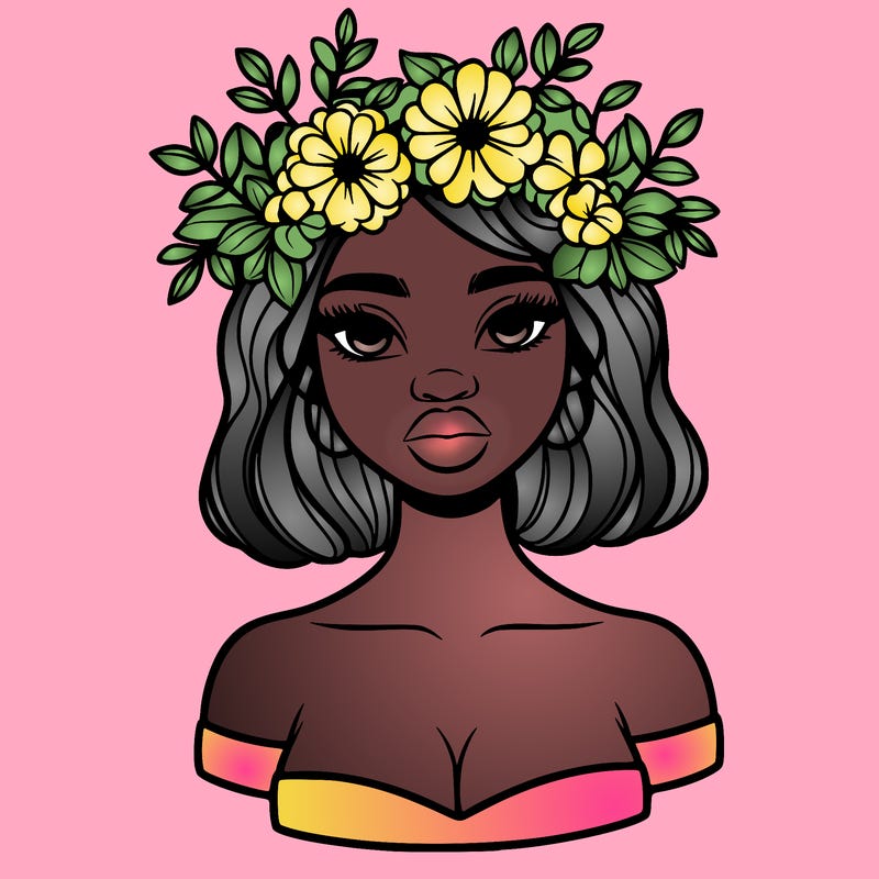 beautiful black people woman pretty girl