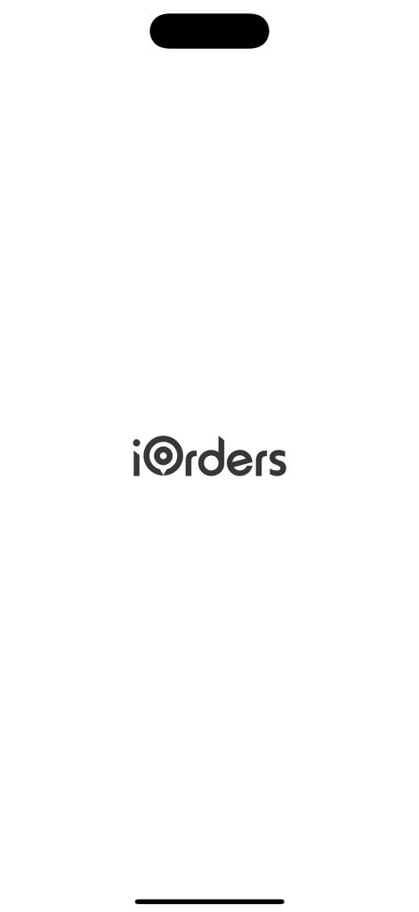 iOrders Restaurant Admin - iOrders Restaurant Admin app splash screen featuring the company logo