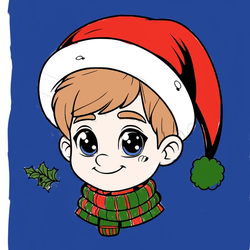 realistic christmas boy